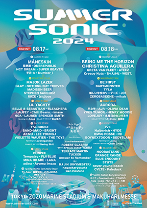 SUMMER SONIC 2024 POSTER